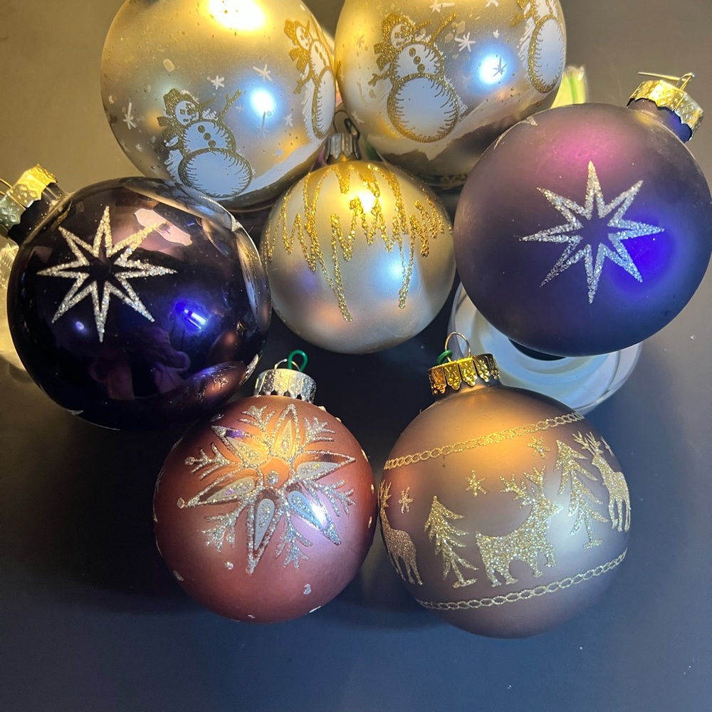 Vintage (7) Christmas unique designed ornaments